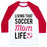 Virgin Teez  Baseball Tee Unisex Classic Baseball Tee / x-small / White/Red LIVING THAT SOCCER MOM LIFE UNISEX CLASSIC BASEBALL TEE