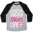 Virgin Teez  Baseball Tee Unisex Tri-Blend Baseball Tee / small / Athletic Gray / Black LIVING THAT SOCCER MOM LIFE UNISEX TRI-BLEND BASEBALL TEE