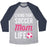Virgin Teez  Baseball Tee Unisex Tri-Blend Baseball Tee / small / Athletic Gray / Navy LIVING THAT SOCCER MOM LIFE UNISEX TRI-BLEND BASEBALL TEE