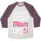 Virgin Teez  Baseball Tee Unisex Tri-Blend Baseball Tee / small / Oatmeal / Maroon LIVING THAT SOCCER MOM LIFE UNISEX TRI-BLEND BASEBALL TEE