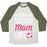 Virgin Teez  Baseball Tee Unisex Tri-Blend Baseball Tee / small / Oatmeal / Moss LIVING THAT SOCCER MOM LIFE UNISEX TRI-BLEND BASEBALL TEE