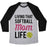 Virgin Teez  Baseball Tee Unisex Tri-Blend Baseball Tee / small / Athletic Gray / Black LIVING THAT SOFTBALL MOM LIFE UNISEX TRI-BLEND BASEBALL TEE