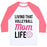 Virgin Teez  Baseball Tee Unisex Classic Baseball Tee / x-small / White/Neon Pink LIVING THAT VOLLEYBALL MOM LIFE UNISEX CLASSIC BASEBALL TEE