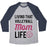 Virgin Teez  Baseball Tee Unisex Tri-Blend Baseball Tee / small / Athletic Gray / Navy LIVING THAT VOLLEYBALL MOM LIFE UNISEX TRI-BLEND BASEBALL TEE