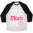 Virgin Teez  Baseball Tee Unisex Tri-Blend Baseball Tee / small / Oatmeal / Black LIVING THAT VOLLEYBALL MOM LIFE UNISEX TRI-BLEND BASEBALL TEE