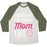 Virgin Teez  Baseball Tee Unisex Tri-Blend Baseball Tee / small / Oatmeal / Moss LIVING THAT VOLLEYBALL MOM LIFE UNISEX TRI-BLEND BASEBALL TEE
