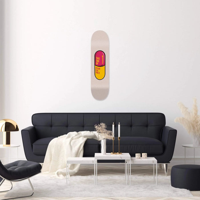 Pill Red Skateboard