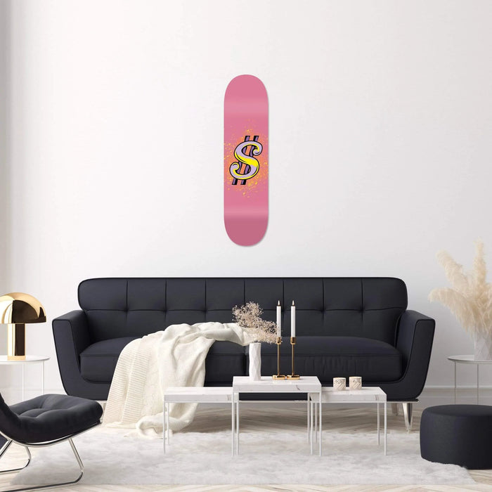 Dollar Pink Skateboard