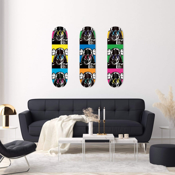 Space Soldier X Blue Skateboard