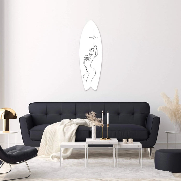 Sensual Nude Surfboard