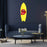 Lips Yellow Surfboard