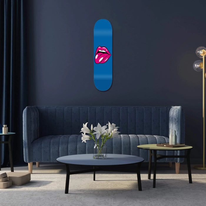 Lips Blue Skateboard