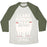 Virgin Teez  Baseball Tee Unisex Tri-Blend Baseball Tee / small / Oatmeal / Moss LLAMA RUNNING TEAM - GO AHEAD, CALL THE COPS UNISEX TRI-BLEND BASEBALL TEE
