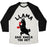 Virgin Teez  Baseball Tee Unisex Tri-Blend Baseball Tee / small / Oatmeal / Black LLAMA SAID KNOCK YOU OUT UNISEX TRI-BLEND BASEBALL TEE