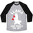 Virgin Teez  Baseball Tee Unisex Tri-Blend Baseball Tee / small / Athletic Gray / Black LLAMA SAID KNOCK YOU OUT UNISEX TRI-BLEND BASEBALL TEE