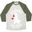 Virgin Teez  Baseball Tee Unisex Tri-Blend Baseball Tee / small / Oatmeal / Moss LLAMA SAID KNOCK YOU OUT UNISEX TRI-BLEND BASEBALL TEE
