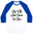 Virgin Teez  Baseball Tee Unisex Classic Baseball Tee / x-small / White/Blue LOG OFF SHUT DOWN GO RUN UNISEX CLASSIC BASEBALL TEE