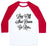 Virgin Teez  Baseball Tee Unisex Classic Baseball Tee / x-small / White/Red LOG OFF SHUT DOWN GO RUN UNISEX CLASSIC BASEBALL TEE