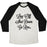 Virgin Teez  Baseball Tee Unisex Tri-Blend Baseball Tee / small / Oatmeal / Black LOG OFF SHUT DOWN GO RUN UNISEX TRI-BLEND BASEBALL TEE