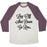 Virgin Teez  Baseball Tee Unisex Tri-Blend Baseball Tee / small / Oatmeal / Maroon LOG OFF SHUT DOWN GO RUN UNISEX TRI-BLEND BASEBALL TEE