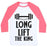 Virgin Teez  Baseball Tee Unisex Classic Baseball Tee / x-small / White/Neon Pink LONG LIFT THE KING UNISEX CLASSIC BASEBALL TEE