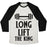 Virgin Teez  Baseball Tee Unisex Tri-Blend Baseball Tee / small / Oatmeal / Black LONG LIFT THE KING UNISEX TRI-BLEND BASEBALL TEE