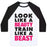 Virgin Teez  Baseball Tee Unisex Classic Baseball Tee / x-small / White/Black LOOK LIKE A BEAUTY, TRAIN LIKE A BEAST UNISEX CLASSIC BASEBALL TEE