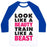 Virgin Teez  Baseball Tee Unisex Classic Baseball Tee / x-small / White/Blue LOOK LIKE A BEAUTY, TRAIN LIKE A BEAST UNISEX CLASSIC BASEBALL TEE