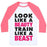 Virgin Teez  Baseball Tee Unisex Classic Baseball Tee / x-small / White/Neon Pink LOOK LIKE A BEAUTY, TRAIN LIKE A BEAST UNISEX CLASSIC BASEBALL TEE