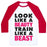 Virgin Teez  Baseball Tee Unisex Classic Baseball Tee / x-small / White/Red LOOK LIKE A BEAUTY, TRAIN LIKE A BEAST UNISEX CLASSIC BASEBALL TEE