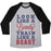 Virgin Teez  Baseball Tee Unisex Tri-Blend Baseball Tee / small / Athletic Gray / Black LOOK LIKE A BEAUTY TRAIN LIKE A BEAST UNISEX TRI-BLEND BASEBALL TEE