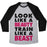 Virgin Teez  Baseball Tee Unisex Tri-Blend Baseball Tee / small / Athletic Gray / Black LOOK LIKE A BEAUTY, TRAIN LIKE A BEAST UNISEX TRI-BLEND BASEBALL TEE