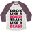 Virgin Teez  Baseball Tee Unisex Tri-Blend Baseball Tee / small / Oatmeal / Maroon LOOK LIKE A BEAUTY, TRAIN LIKE A BEAST UNISEX TRI-BLEND BASEBALL TEE