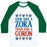 Virgin Teez  Baseball Tee Unisex Classic Baseball Tee / x-small / White/Dark Green LOOK LIKE A ZORA TRAIN LIKE A GORON UNISEX CLASSIC BASEBALL TEE