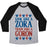 Virgin Teez  Baseball Tee Unisex Tri-Blend Baseball Tee / small / Athletic Gray / Black LOOK LIKE A ZORA TRAIN LIKE A GORON UNISEX TRI-BLEND BASEBALL TEE