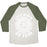 Virgin Teez  Baseball Tee Unisex Tri-Blend Baseball Tee / small / Oatmeal / Moss LOOSE WOMEN DO YOGA UNISEX TRI-BLEND BASEBALL TEE