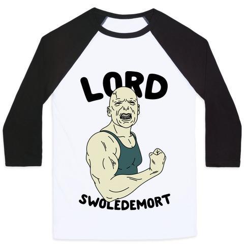 Virgin Teez  Baseball Tee Unisex Classic Baseball Tee / x-small / White/Black LORD SWOLEDEMORT UNISEX CLASSIC BASEBALL TEE