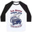 Virgin Teez  Baseball Tee Unisex Classic Baseball Tee / x-small / White/Black LOS SANTOS RUNNING TEAM UNISEX CLASSIC BASEBALL TEE