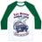Virgin Teez  Baseball Tee Unisex Classic Baseball Tee / x-small / White/Dark Green LOS SANTOS RUNNING TEAM UNISEX CLASSIC BASEBALL TEE