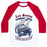 Virgin Teez  Baseball Tee Unisex Classic Baseball Tee / x-small / White/Red LOS SANTOS RUNNING TEAM UNISEX CLASSIC BASEBALL TEE