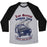Virgin Teez  Baseball Tee Unisex Tri-Blend Baseball Tee / small / Athletic Gray / Black LOS SANTOS RUNNING TEAM UNISEX TRI-BLEND BASEBALL TEE