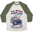 Virgin Teez  Baseball Tee Unisex Tri-Blend Baseball Tee / small / Oatmeal / Moss LOS SANTOS RUNNING TEAM UNISEX TRI-BLEND BASEBALL TEE