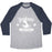 Virgin Teez  Baseball Tee Unisex Tri-Blend Baseball Tee / small / Athletic Gray / Navy LOS SANTOS SWIM TEAM UNISEX TRI-BLEND BASEBALL TEE
