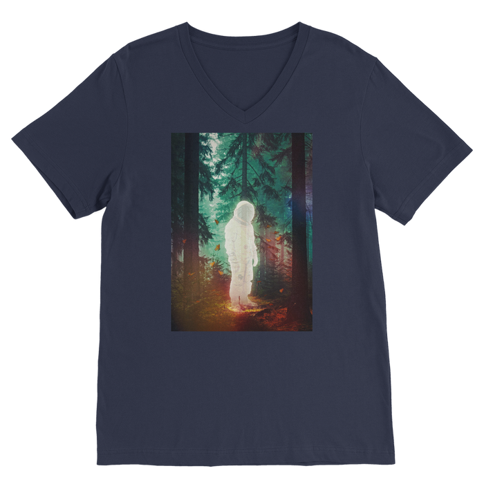 VIRGIN TEEZ Men T-Shirts Navy / Unisex / S Lost Premium V-Neck T-Shirt