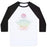 Virgin Teez  Baseball Tee Unisex Classic Baseball Tee / x-small / White/Black LOTUS UNISEX CLASSIC BASEBALL TEE