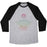 Virgin Teez  Baseball Tee Unisex Tri-Blend Baseball Tee / small / Athletic Gray / Black LOTUS UNISEX TRI-BLEND BASEBALL TEE