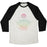 Virgin Teez  Baseball Tee Unisex Tri-Blend Baseball Tee / small / Oatmeal / Black LOTUS UNISEX TRI-BLEND BASEBALL TEE