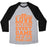 Virgin Teez  Baseball Tee Unisex Tri-Blend Baseball Tee / small / Athletic Gray / Black LOVE EVERY GAME UNISEX TRI-BLEND BASEBALL TEE