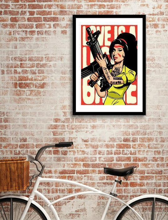 LUVD Framed Art Prints Love is a Losing Game Frame