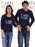 HUM TUM T-SHIRT Love My Hubby, Love My Wifey Couple Full Sleeves Navy